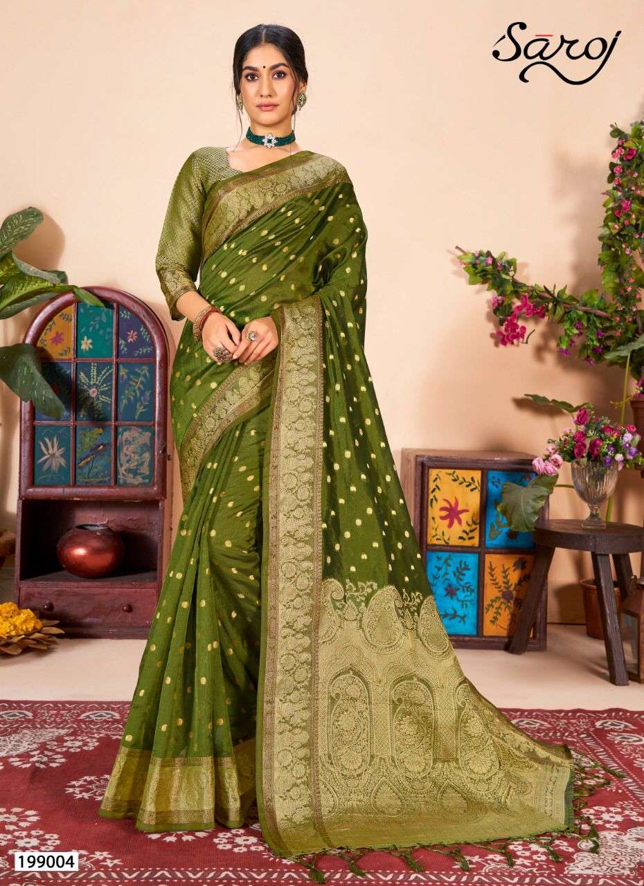 Step into the Limelight with our Soft Organza Party Wear Saree